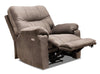Fauteuil à inclinaison électrique Gybson de 38 po fabriqué au Canada en tissu - brun latté