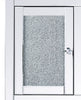 Margo Glam Fireplace  - Glam style Electric Fireplace in Silver Glass, Medium Density Fibreboard (MDF)