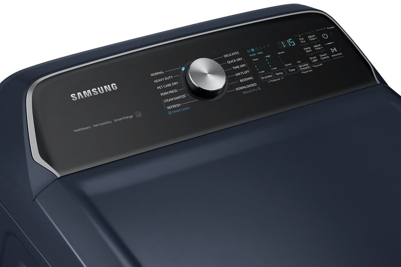 Sécheuse électrique à la vapeur Samsung de 7,4 pi³ - bleu marine - DVE54CG7155DAC