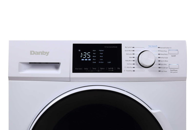Laveuse-sécheuse tout-en-un Danby à chargement frontal de 2,7 pi³ - blanche - DWM120WDB-3