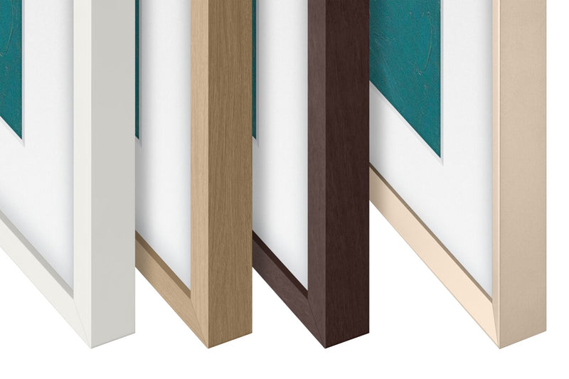 Cadre décoratif personnalisable pour téléviseur « The Frame » de 32 po de Samsung - sable doré biseauté