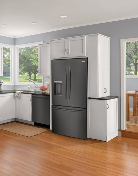 Réfrigérateur Frigidaire de 27,8 pi³ et de 36 po de profondeur standard à portes françaises - acier inoxydable noir - FRFS2823AD
