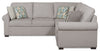 Scott Living Haven 2-Piece Right-Facing Chenille Fabric Sectional - Grey | Sofa sectionnel de droite Haven de Scott Living 2 pièces en tissu de chenille - gris