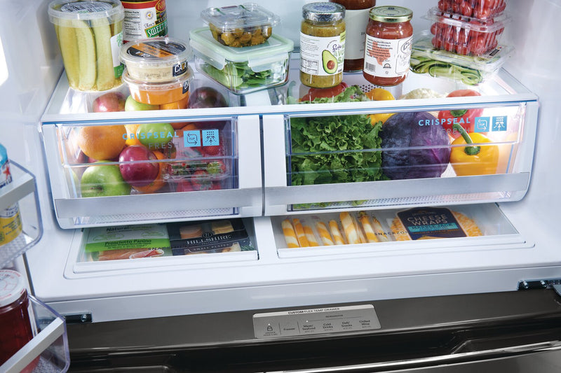 Réfrigérateur Frigidaire Gallery de 21,5 pi³ et de 36 po de profondeur comptoir à 4 portes françaises - acier inoxydable noir Smudge-ProofMD - GRMC2273CD