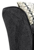 Febe Chenille Chair - Charcoal 