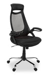 Fauteuil président Kegan de 28 po en mailles - noir