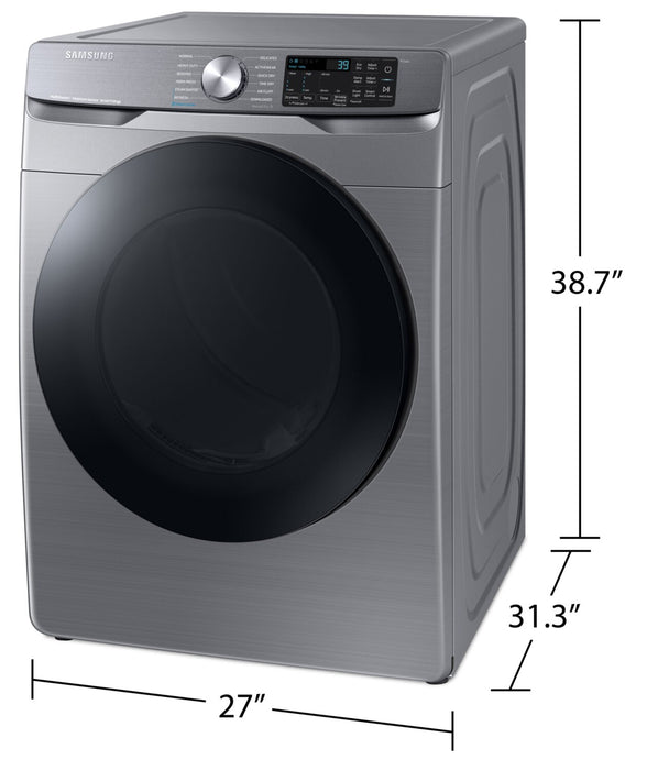 Sécheuse électrique à la vapeur Samsung de 7,5 pi³ - grise - superposable - DVE45B6305P/AC