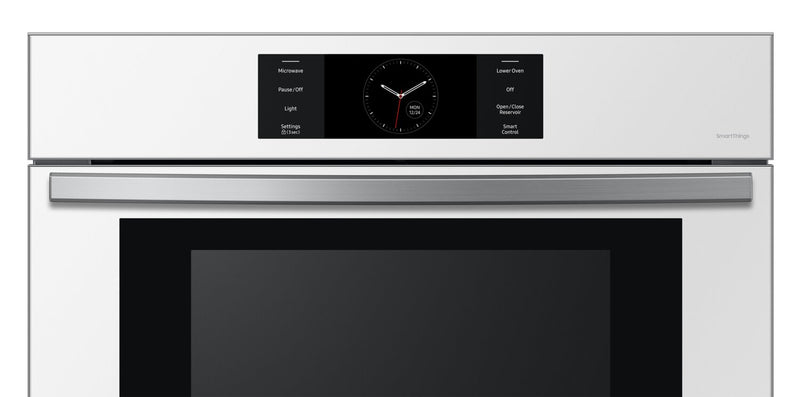 Four à micro-ondes combiné avec four mural électrique Samsung de 7 pi³ et de 30 po - blanc - NQ70CB700D12AA