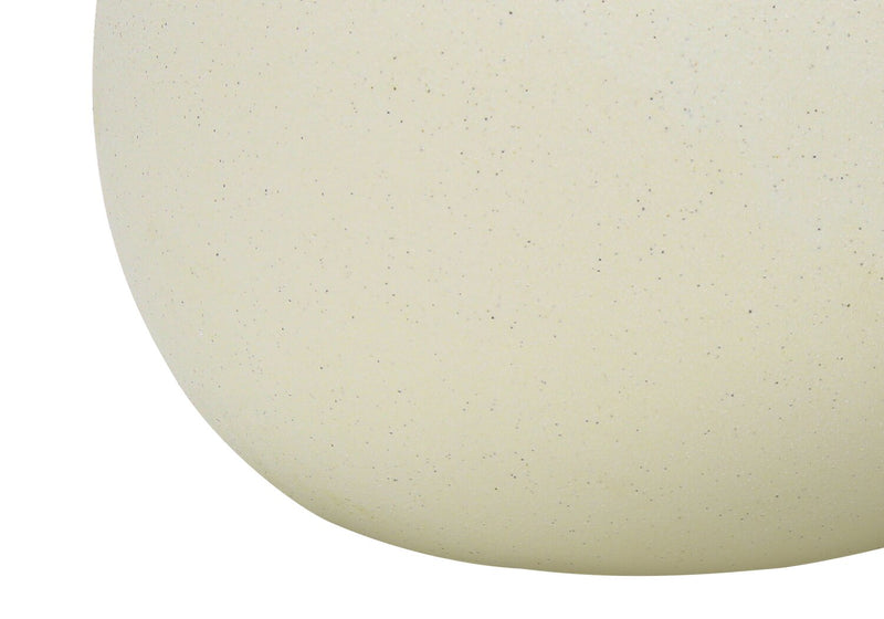 Lampe de table de 18 po en céramique crème