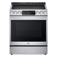 Cuisinière intelligente à induction LG Studio de 6,3 pi³ avec hublot InstaViewMD et friture à air - …
