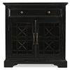 Marseille Accent Cabinet – Black - Country style Accent Cabinet in Black Acacia Solids and Veneers