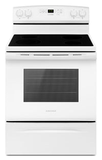 Cuisinière électrique Amana de 4,8 pi3 avec autonettoyage - blanche - YAER6603SFW