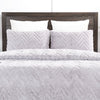 Ensemble d'édredon Tilda 3 pièces pour lit double ou grand lit - gris