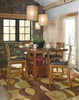 Ralene 24" Bar Stool - Country style Bar Stool in Burnished Brown Acacia Solids and Veneers