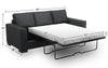 Sofa Lab Track Sofa Bed - Pax Pepper 
