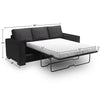 Sofa Lab Track Sofa Bed - Luxury Charcoal 