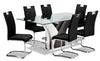 Tuxedo 7-Piece Dining Package – Black 