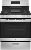 Cuisinière à gaz GE de 5 pi³ avec nettoyage à la vapeur et 5 brûleurs - acier inoxydable - JCGBS66SEKSS