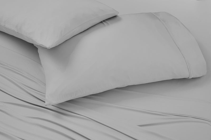 Ensemble de draps haute performance Ver-TexMD de BEDGEAR 4 pièces pour grand lit - gris clair