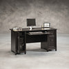 Edge Water Computer Desk – Estate Black - Contemporary style Desk in Black Wood