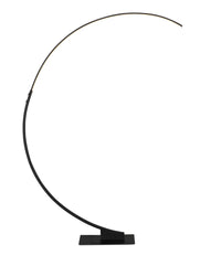 Lampe à pied Zeus de 72 po noir mat à DEL